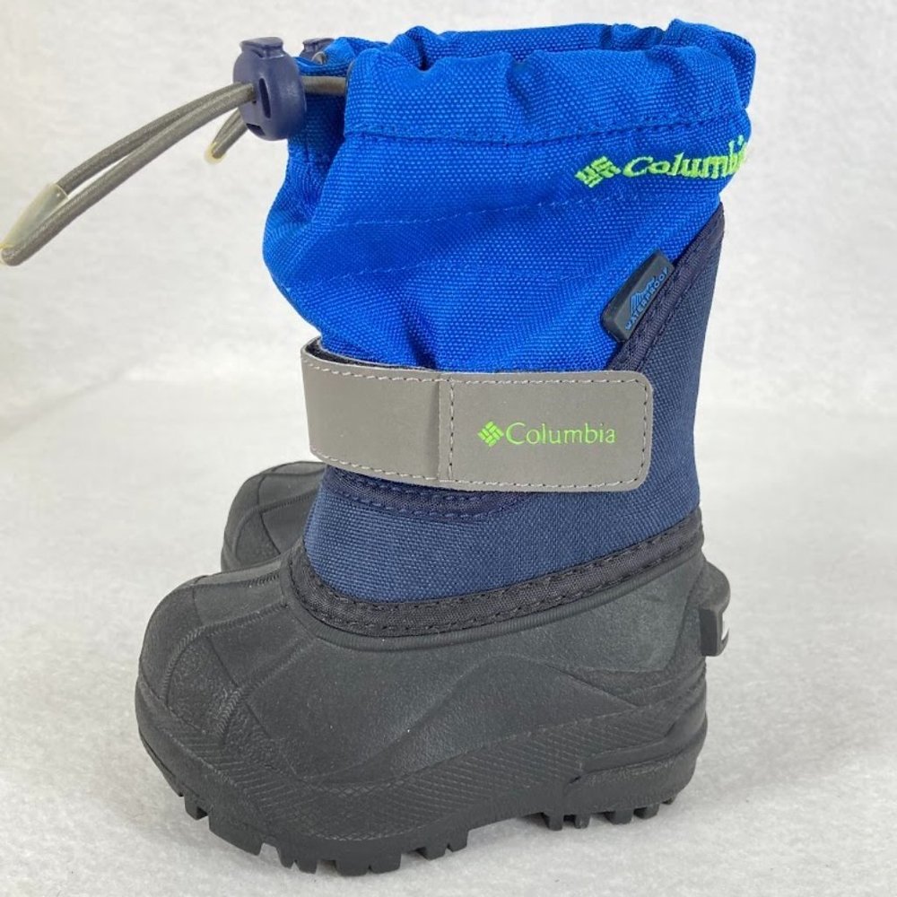 Columbia Toddler Twin Tundra Waterproof Snow Boots Size 6 Blue